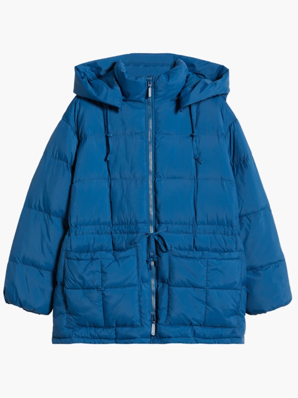 Beyond Yoga Hooded Puffer Jacket Royal Blue Size Medium M